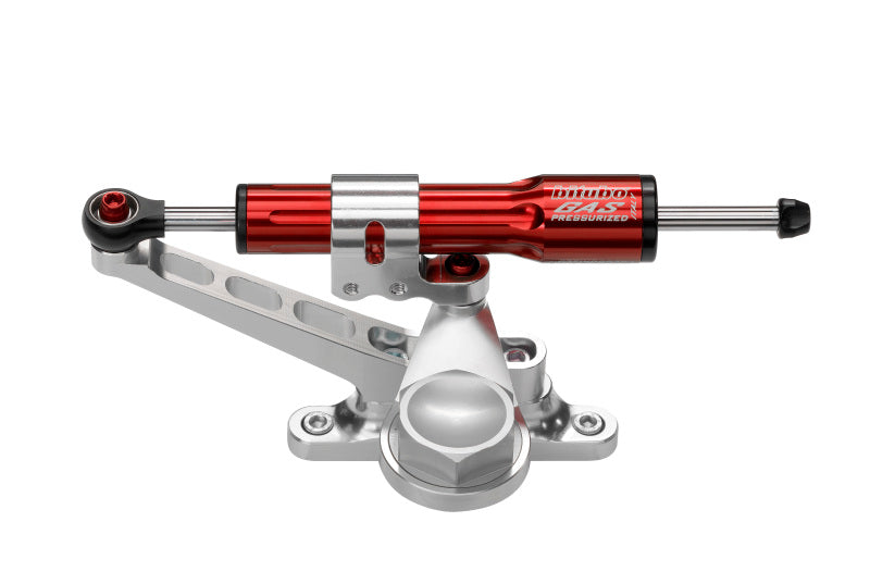 Bitubo Suspension Bitubo KITT Steering Damper Kit For Over Tank Mounting With Red Shock Absorber KIT158A1