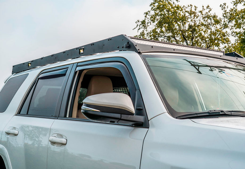 Cali Raised LED Cali Raised 10-24 Toyota 4Runner Premium Roof Rack - 42 In White Dual Row Spotam/Led Light Bar - CR2826