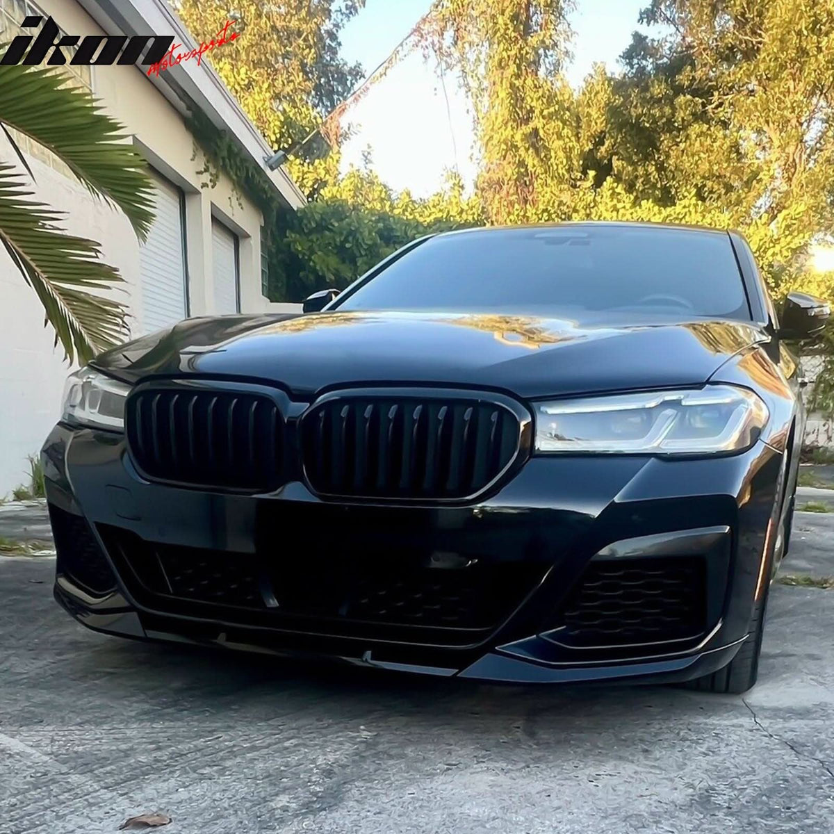 2021-2023 BMW G30 G31 LCI 5 Series 3PC Unpainted Front Bumper Lip PP