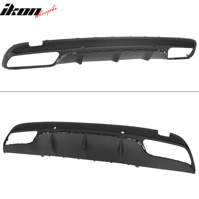 2015-2018 Mercedes W205 C63 AMG Style Rear Bumper Diffuser w/ Tip