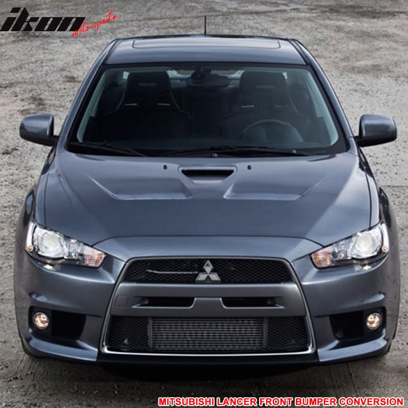 2008-2015 Mitsubishi Lancer EVO Style Unpainted Front Bumper Cover PP
