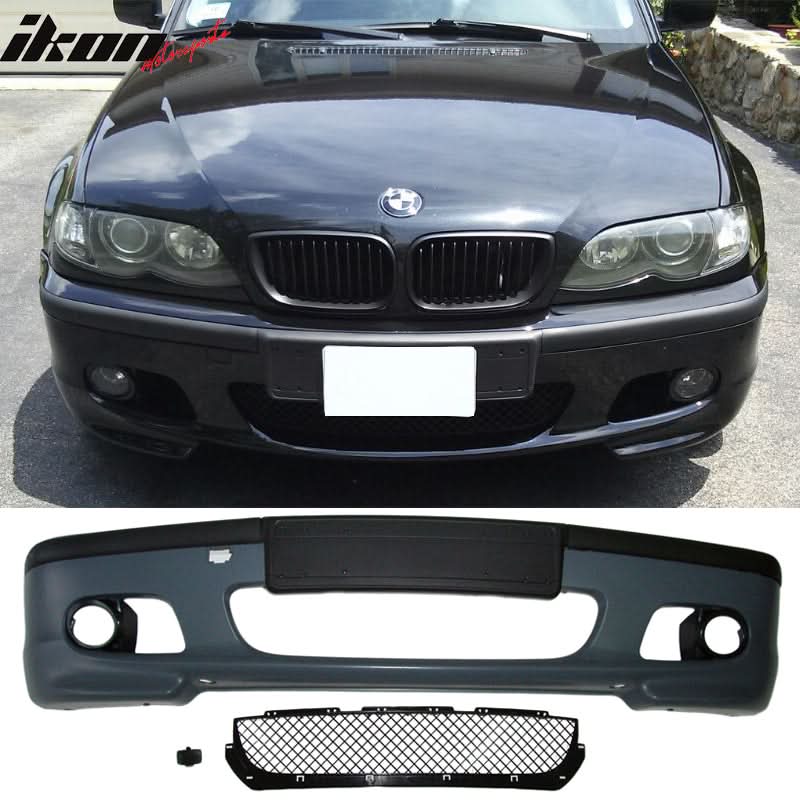 Fits 99-05 BMW E46 M Tech Msport Front Bumper PP + Fog Lights