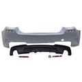 2011-2016 F10 535i MP Style Single Muffler Twin Outlet Rear Bumper