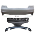 2012-2018 BMW F30 335i MP Single Muffler Twin Outlet Rear Bumper Cover