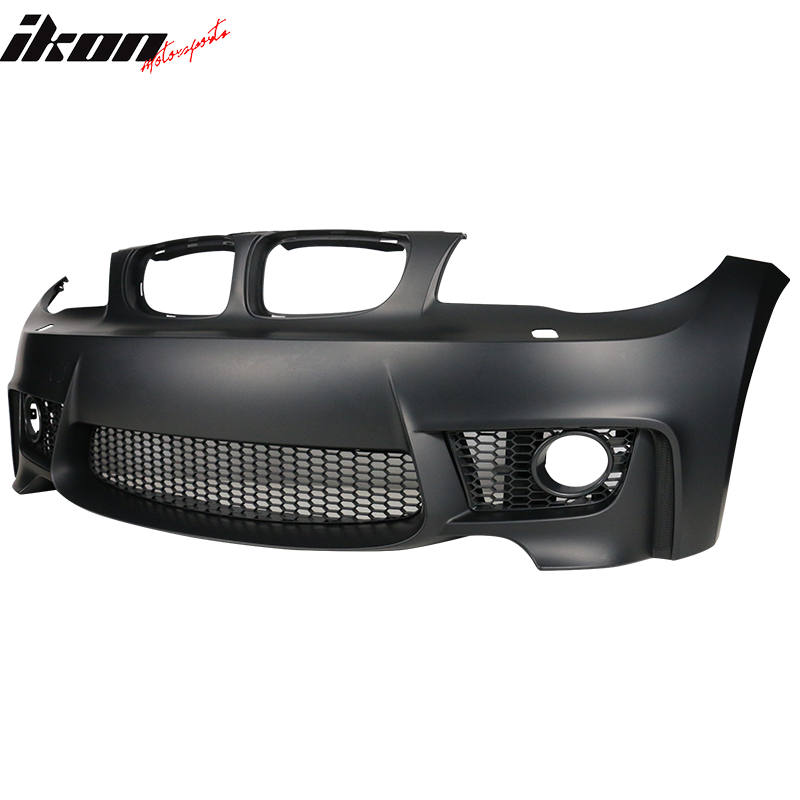 2007-2013 BMW 1 Series E82 1M Style Black Front Bumper Conversion PP