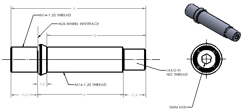 Wheel Stud Conversion Kit | M14-1.25 | 16 Piece Kit