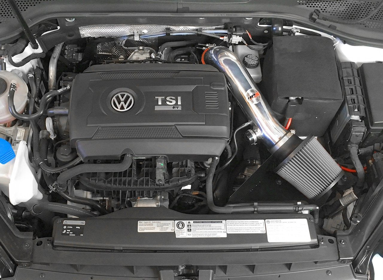 HPS Shortram Air Intake Kit 2015-2017 Audi A3 Quattro 2.0T TFSI Turbo, Includes Heat Shield, Polish