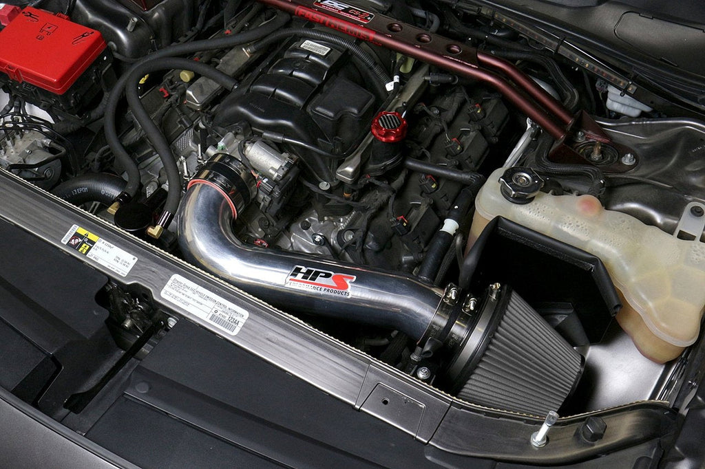 HPS Shortram Air Intake Kit 2011-2017 Dodge Charger 5.7L V8 except Shaker Hood, Includes Heat Shield, Polish