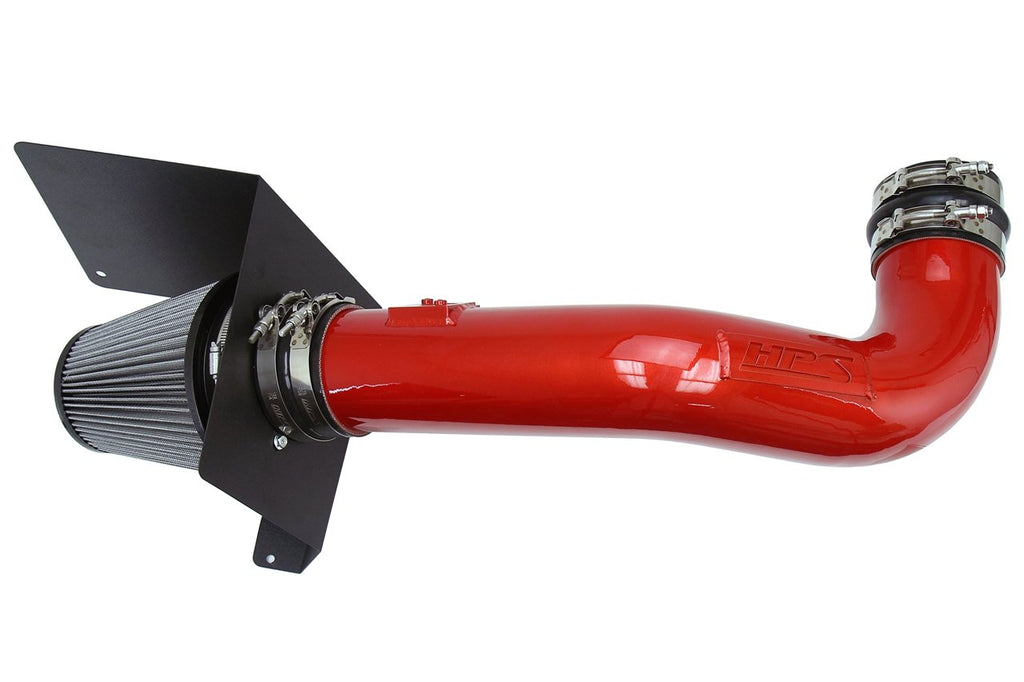 HPS Shortram Air Intake Kit GMC 2009-2013 Sierra 1500 4.8L 5.3L 6.0L 6.2L V8 (Excludes Hybrid), Includes Heat Shield, 827-667