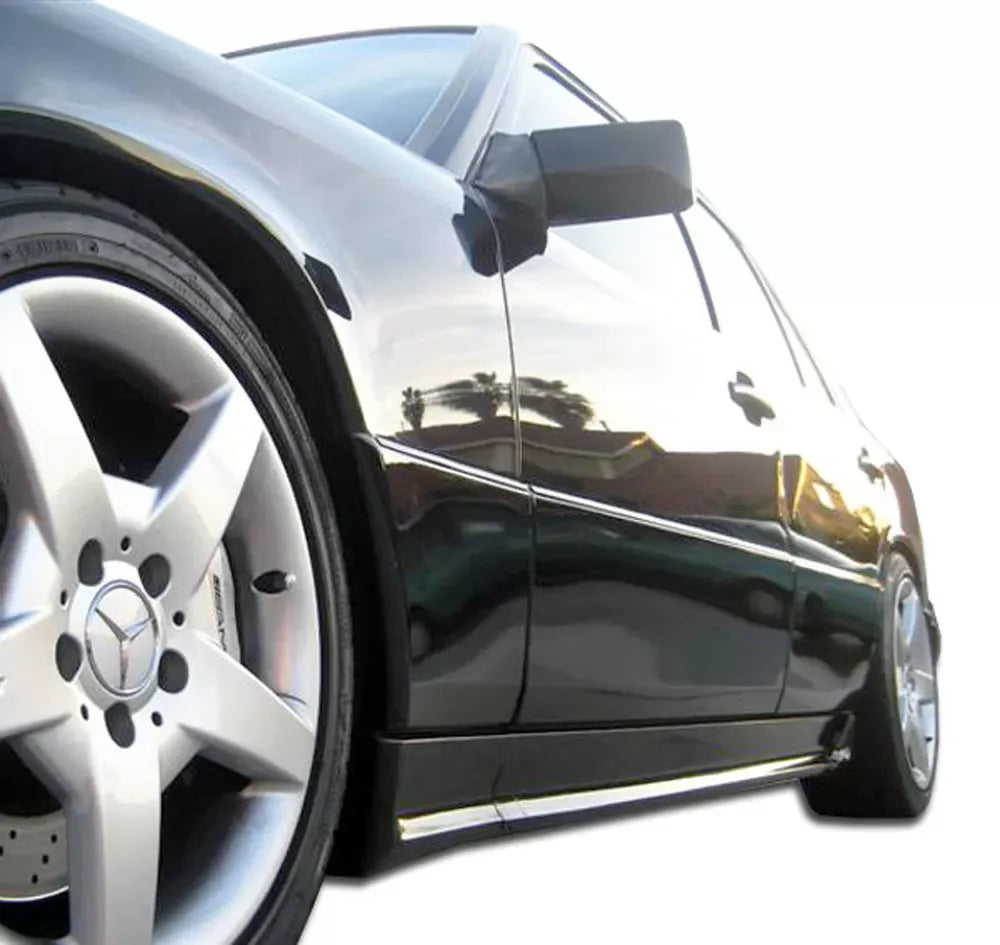Duraflex AMG Look Side Skirts Compatible With 1986-1995 Mercedes E Class 4DR - 2 Piece