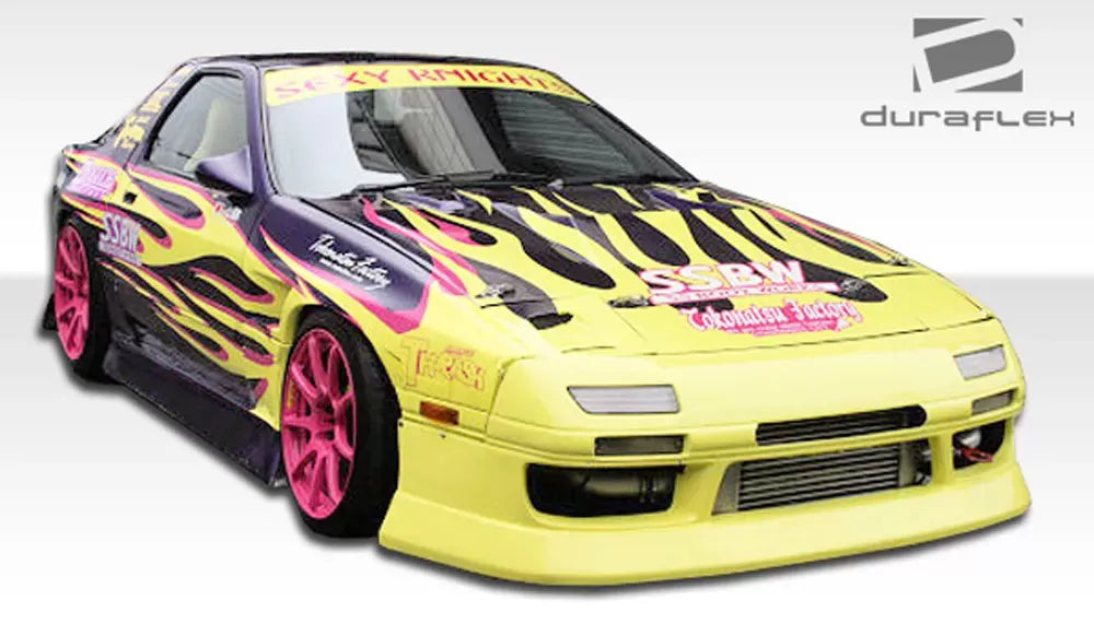 Duraflex B-Sport Side Skirts Compatible With 1986-1991 Mazda RX7 - 2 Piece