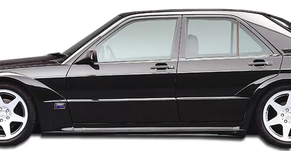 Duraflex Evo 2 Wide Body Side Skirts Compatible With 1984-1993 Mercedes 190 - 2 Piece