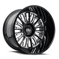 Cali Off-Road 9116 Vertex 26x14 / 6x135 BP / -76mm Offset / 87.1mm Hub Gloss Black Milled Wheel 9116-26436BM