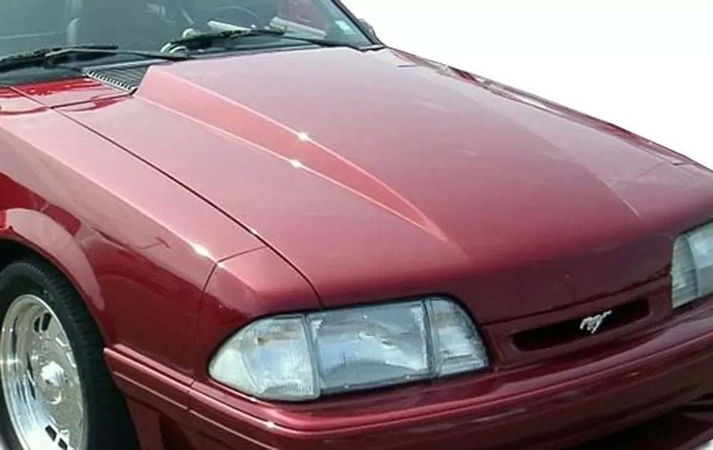 Duraflex 2" Cowl Hood Compatible With 1987-1993 Ford Mustang - 1 Piece