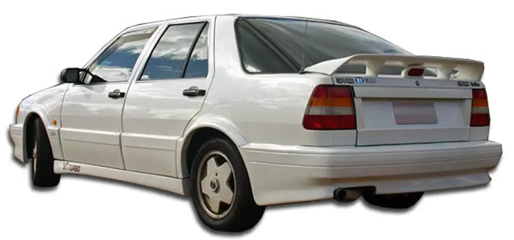 Duraflex Turbo Look Rear Bumper Cover Compatible With 1988-1991 Saab 9000 - 1 Piece