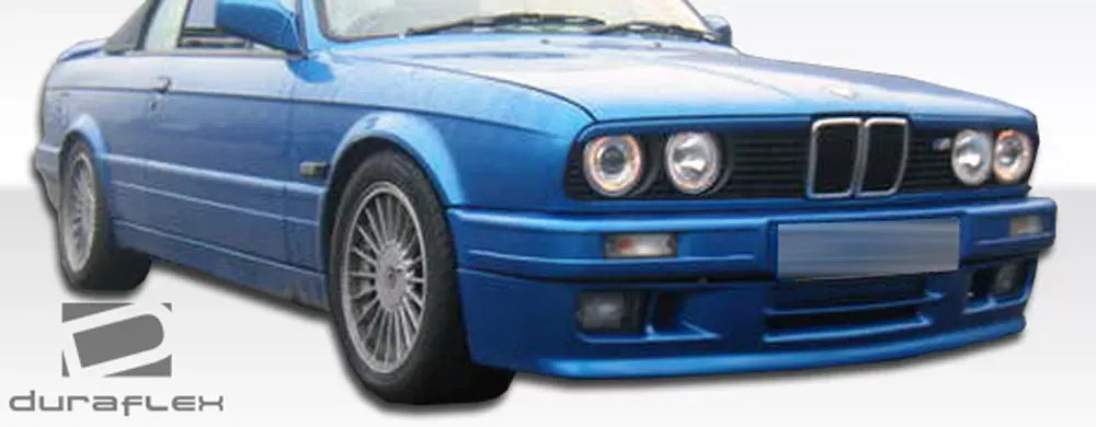 Duraflex M-Tech Front Bumper Cover Compatible With 1988-1991 BMW 3 Series - 2 Piece