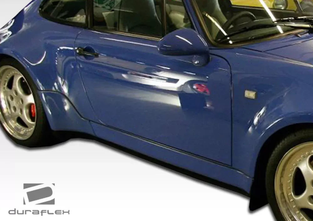 Duraflex Turbo Look Side Skirts Compatible With 1989-1994 Porsche 964 - 2 Piece