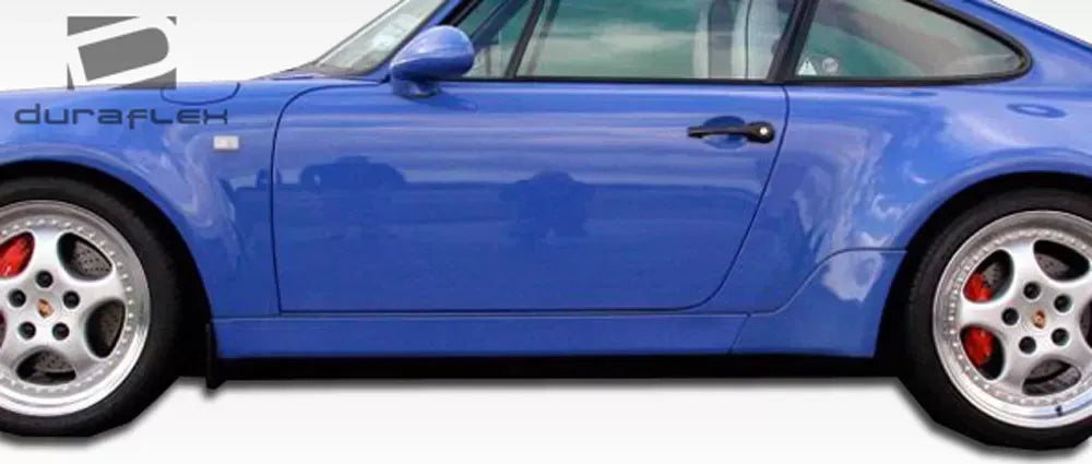 Duraflex Turbo Look Side Skirts Compatible With 1989-1994 Porsche 964 - 2 Piece