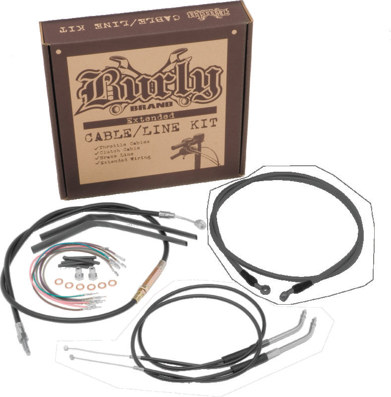 Burly Brand Burly Control Kit Abs Blk 14in B30-1124
