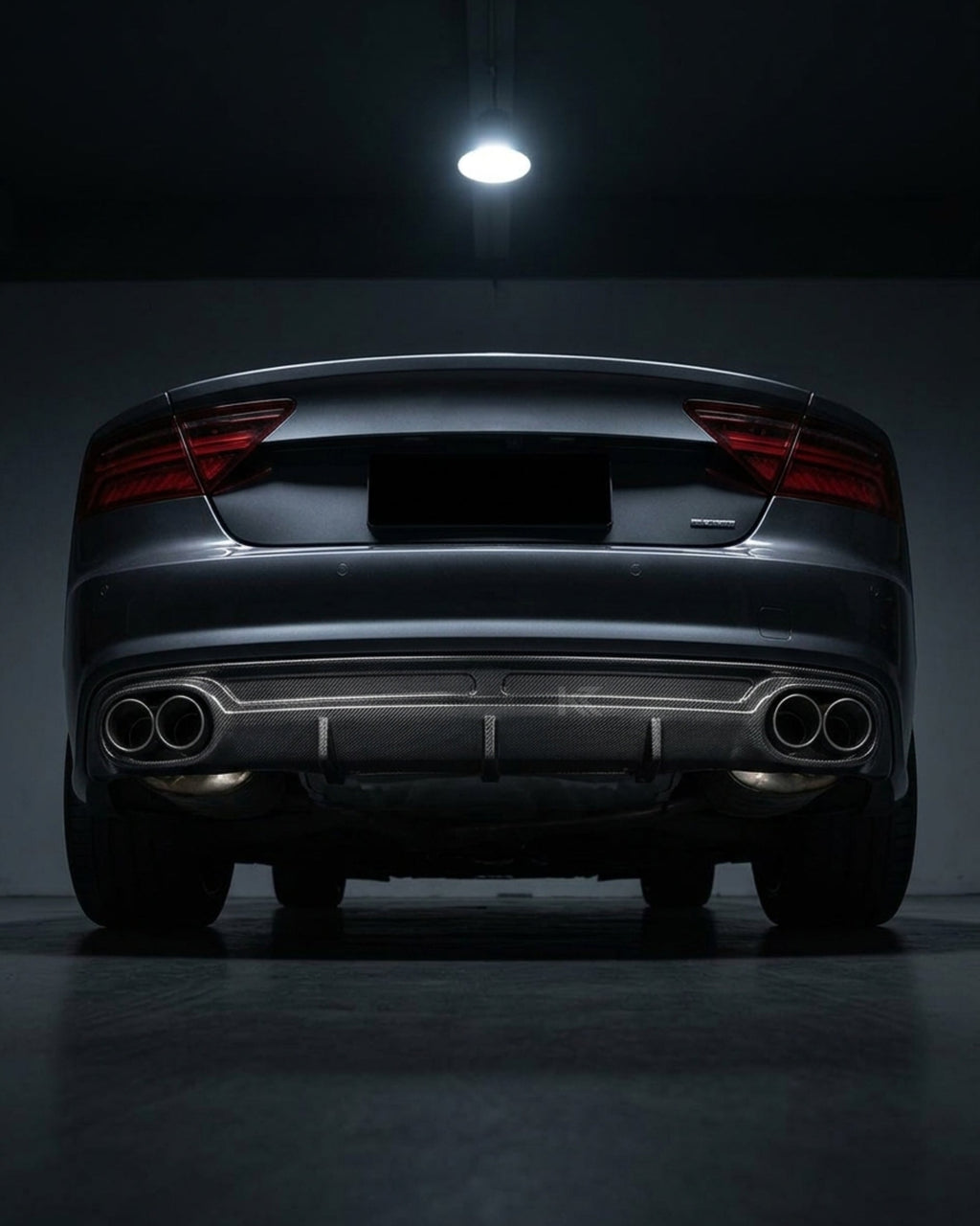 2013–2016 Audi A7 S-Line C7 Sportback Rear Bumper Diffuser – Carbon Fiber