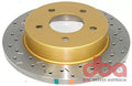 DBA Rear Cross Drilled & Slotted 4000 XS HD Series Rotor Ford Mustang 94-04