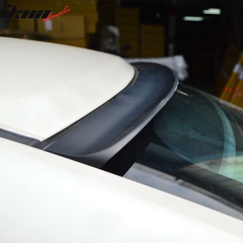 2006-2011 BMW E90 3-Series BRS Style Unpainted Black Roof Spoiler PUF