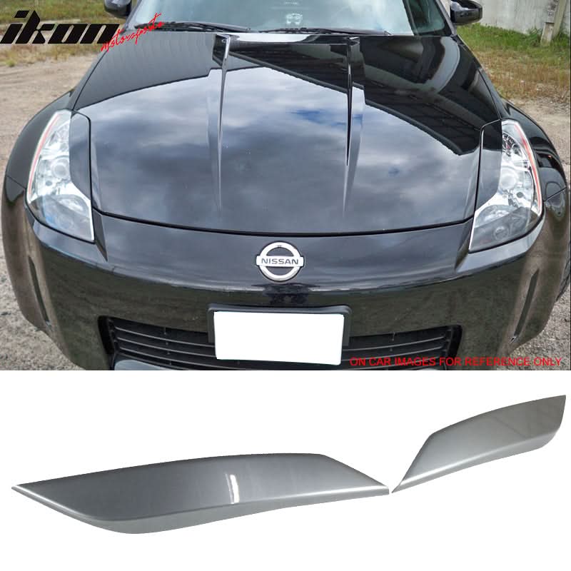 2003-2009 Nissan 350Z Z33 Fairlady Front Eyebrows Headlight Eyelid ABS