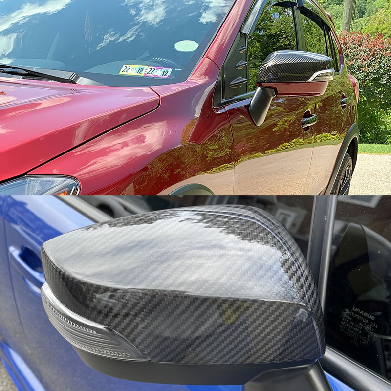2015-2021 Subaru WRX & WRX STI Sedan 4-Door Mirror Covers Carbon Fiber