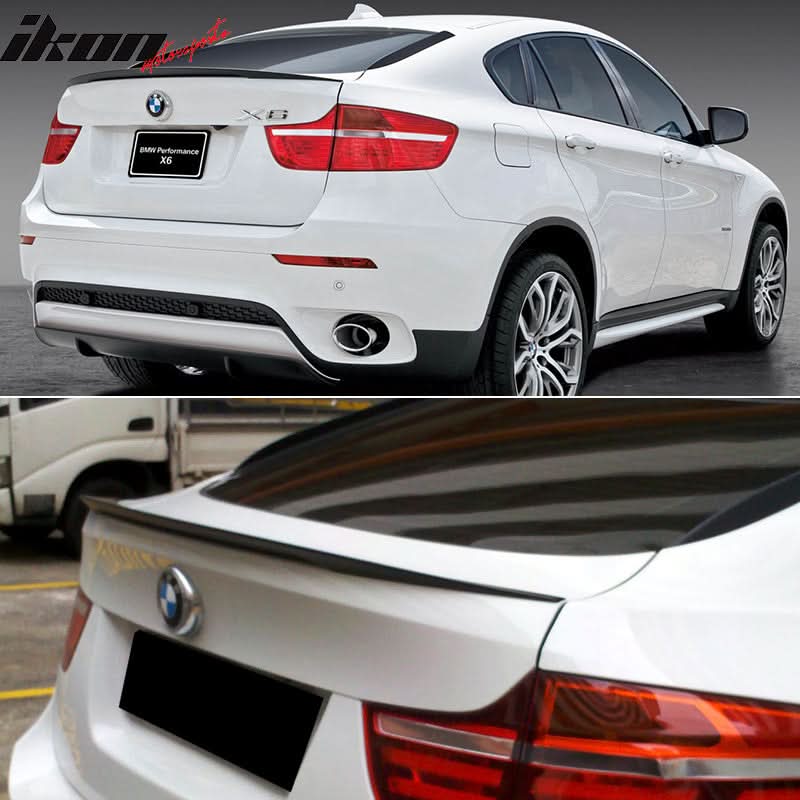 2008-2014 BMW E71 E72 X6 X6M Rear Window Fin Trims Diffuser Spoiler