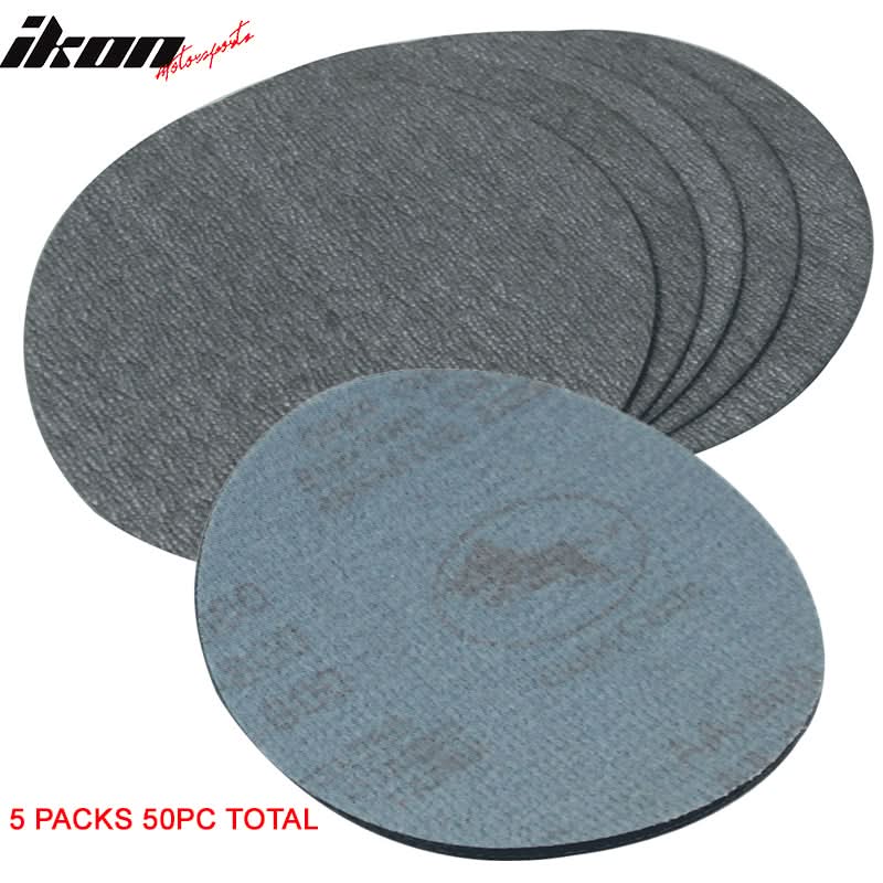 50PC 5in 127mm 800 Grit Auto Sanding Disc Sandpaper Sheets Sand Paper