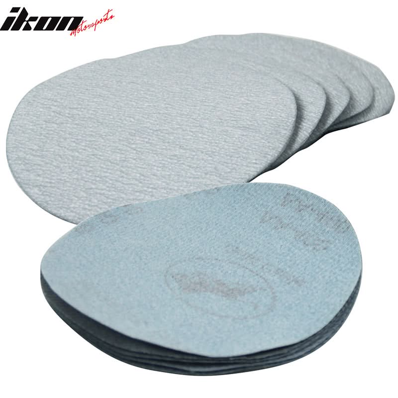 50PC 5in 127mm 400 Grit Auto Sanding Disc Sandpaper Sheets Sand Paper