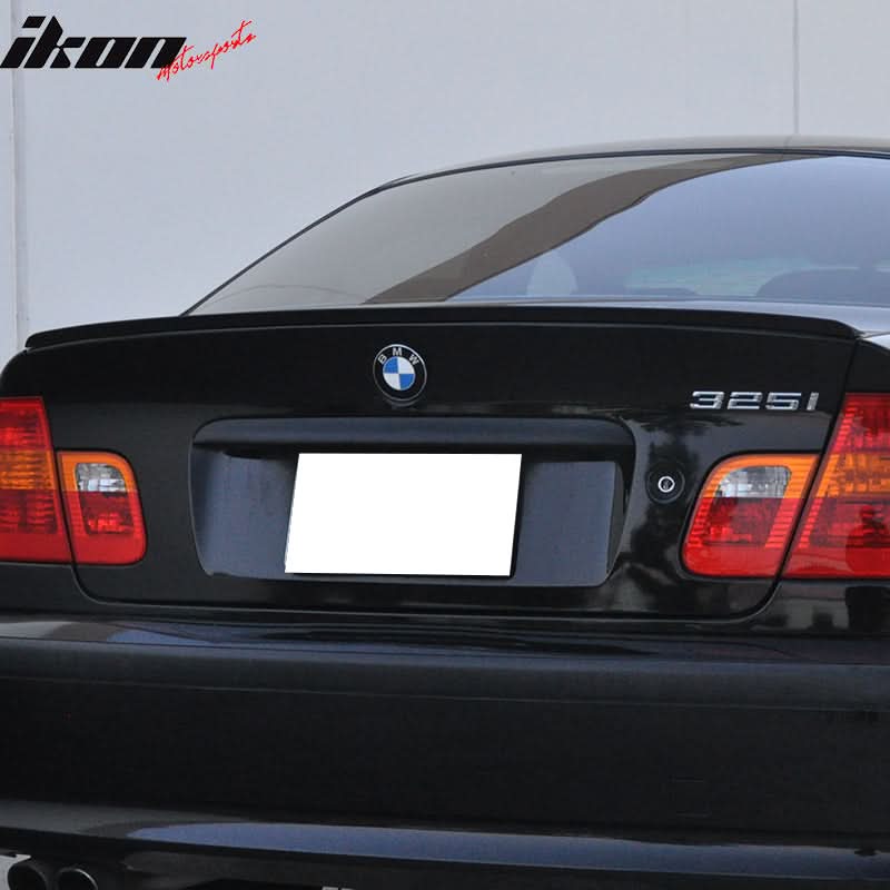 1999-2005 BMW E46 PV Style Black Trunk Spoiler PUF