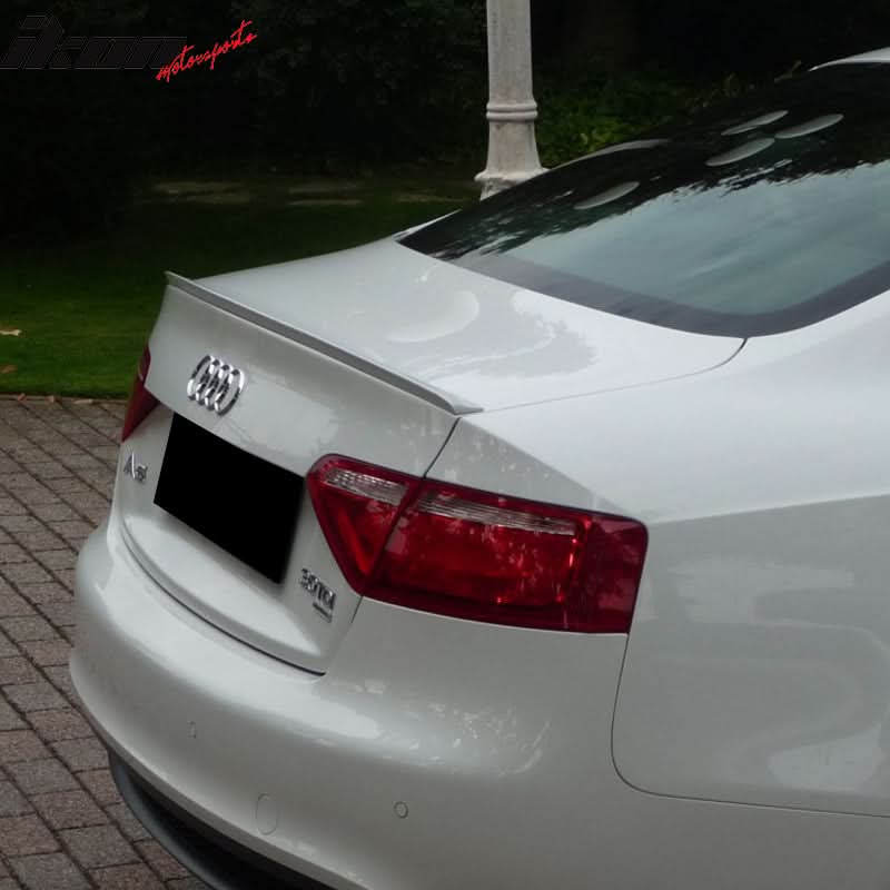 2006-2008 Audi RS4 8E B7 PV Style Black Trunk Spoiler PUF