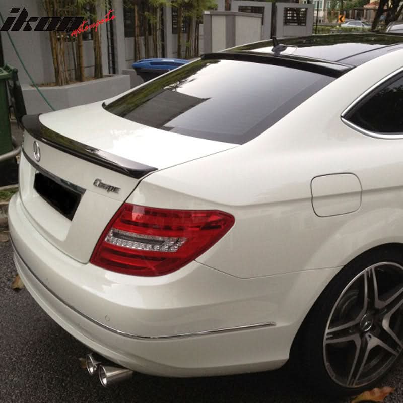 2012-2015 Mercedes Benz C-Class C204 Coupe Roof Spoiler Carbon Fiber