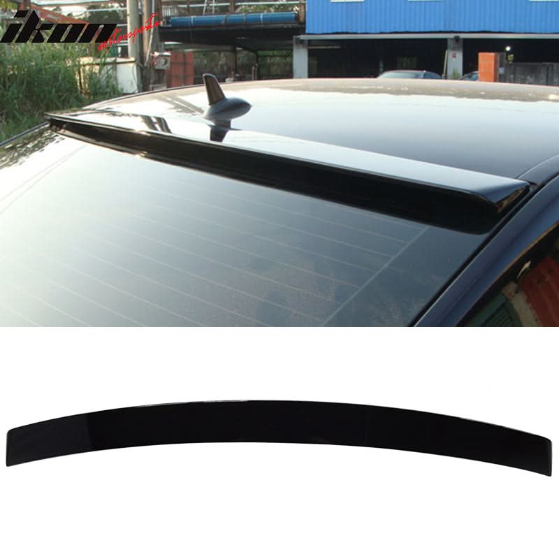 2010-2016 Benz W212 Roof Spoiler Painted #197 Obsidian Black Metallic