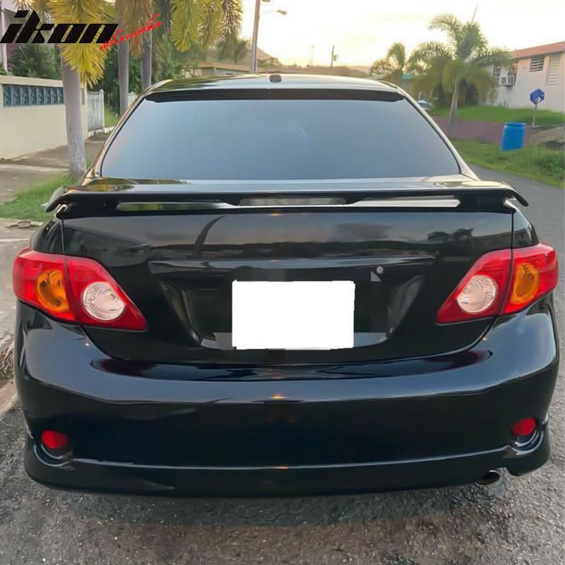 2009-2013 Toyota Corolla Altis Rear Roof Spoiler Painted 209 Black