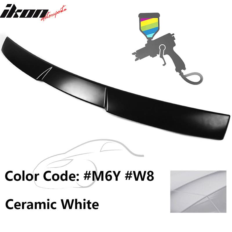 2015-2021 Subaru WRX V Style Ceramic White Rear Roof Spoiler ABS