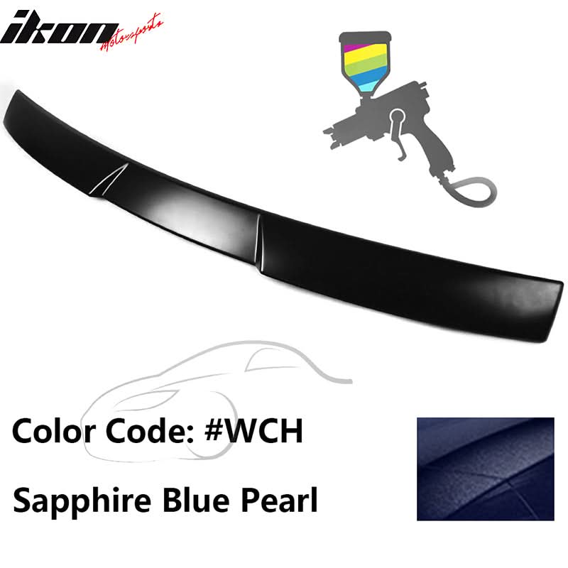 2015-2021 Subaru WRX V Style Sapphire Blue Pearl Rear Roof Spoiler ABS