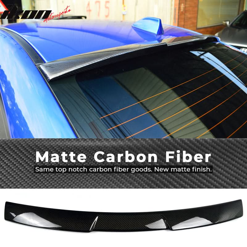 2015-2021 Subaru WRX STI V Style Roof Spoiler Carbon Fiber
