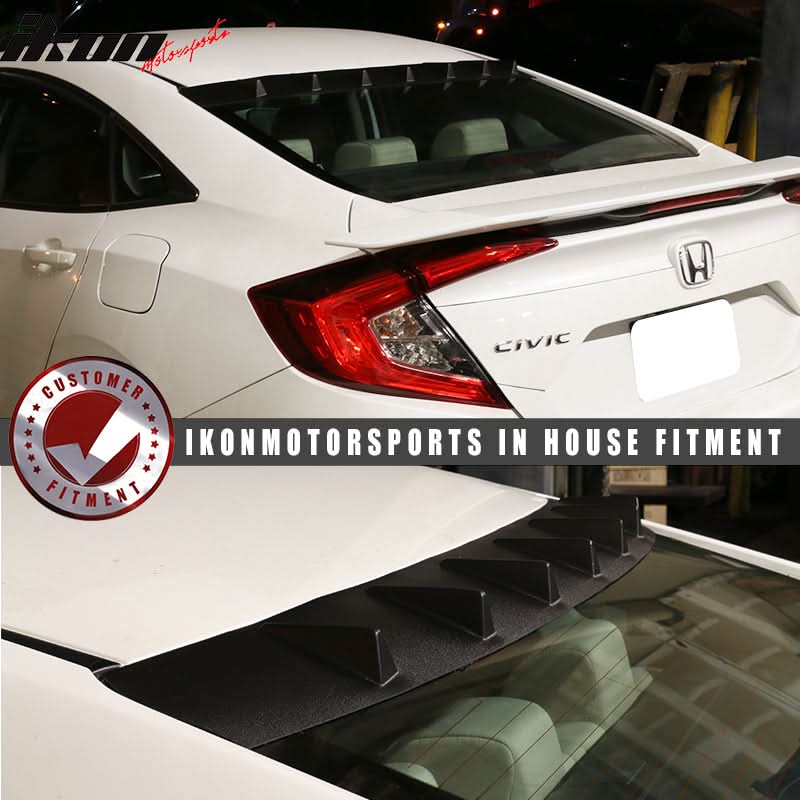 2016-2021 Honda Civic Sedan V Style Roof Spoiler ABS
