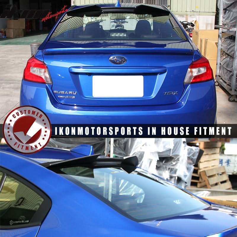 2015-2021 Subaru WRX STI V2 Style Rear Roof Spoiler ABS