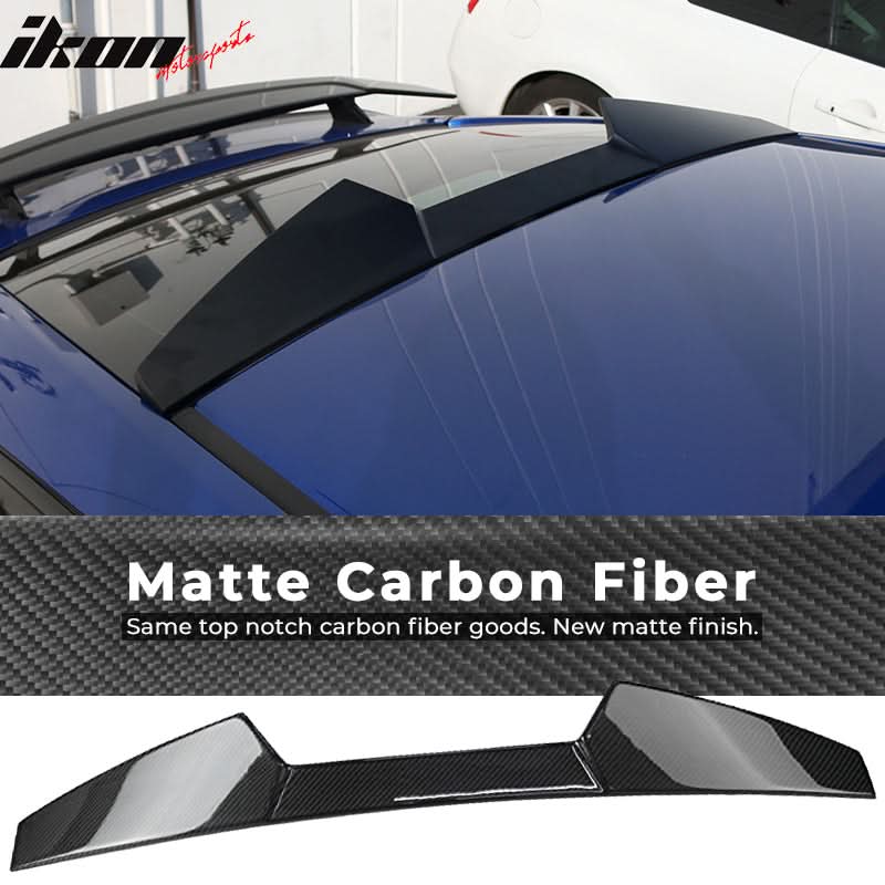 2016-2020 Honda Civic X 10th Coupe V Style Roof Spoiler Carbon Fiber