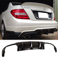 2012-2014 Benz C-Class W204 LCI Rear Lip Diffuser Carbon Fiber