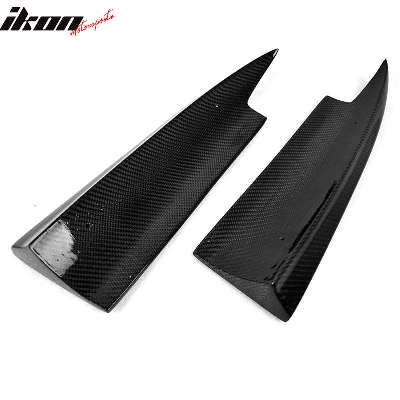 2014-2016 Benz W117 CLA-Class Rear Bumper Side Aprons Carbon Fiber Cap