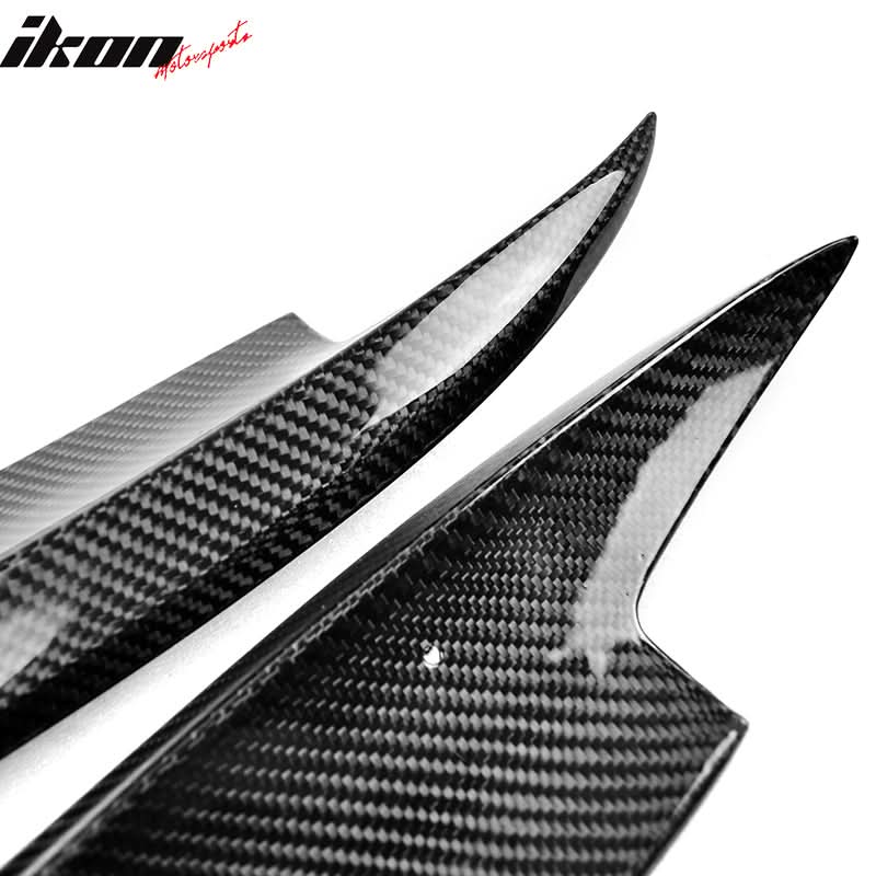 2014-2016 Benz W117 CLA-Class Rear Bumper Side Aprons Carbon Fiber Cap