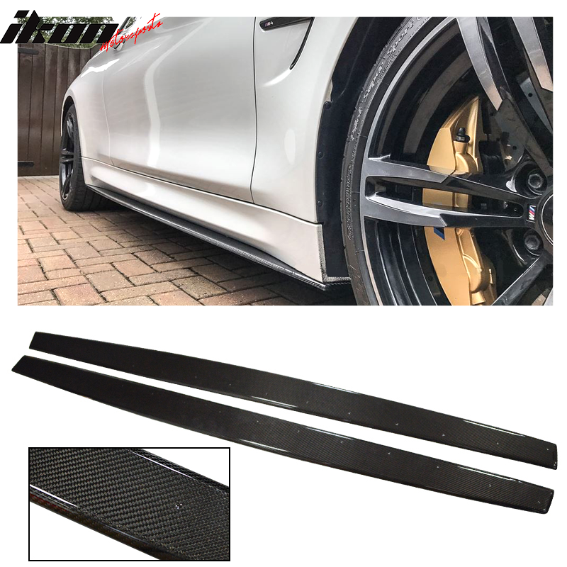 2015-2020 BMW 4-Serie F82 2DR F83 Convertible M4 Carbon CF Side Skirt