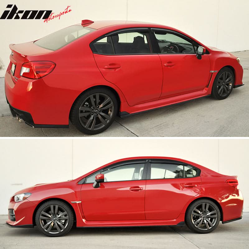 2015-2021 WRX STI Sedan Carbon Fiber CF Side Skirts Extension
