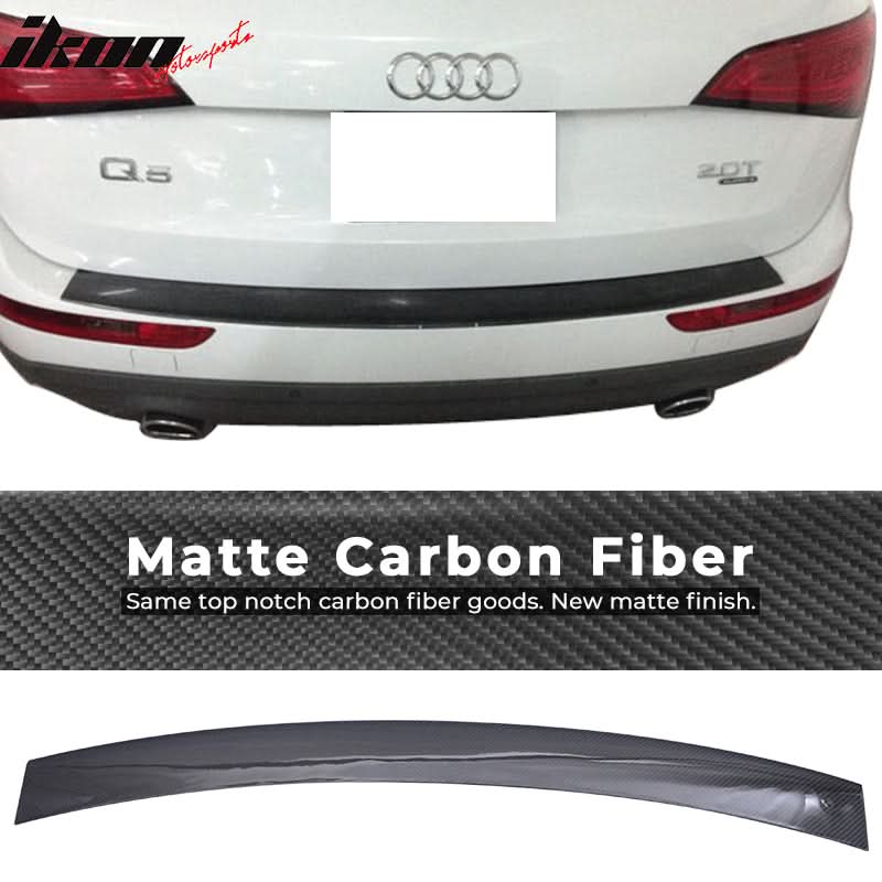 2010-2015 Audi Q5 S Line Carbon  CF Rear Bumper Sill Plate Trim Cover