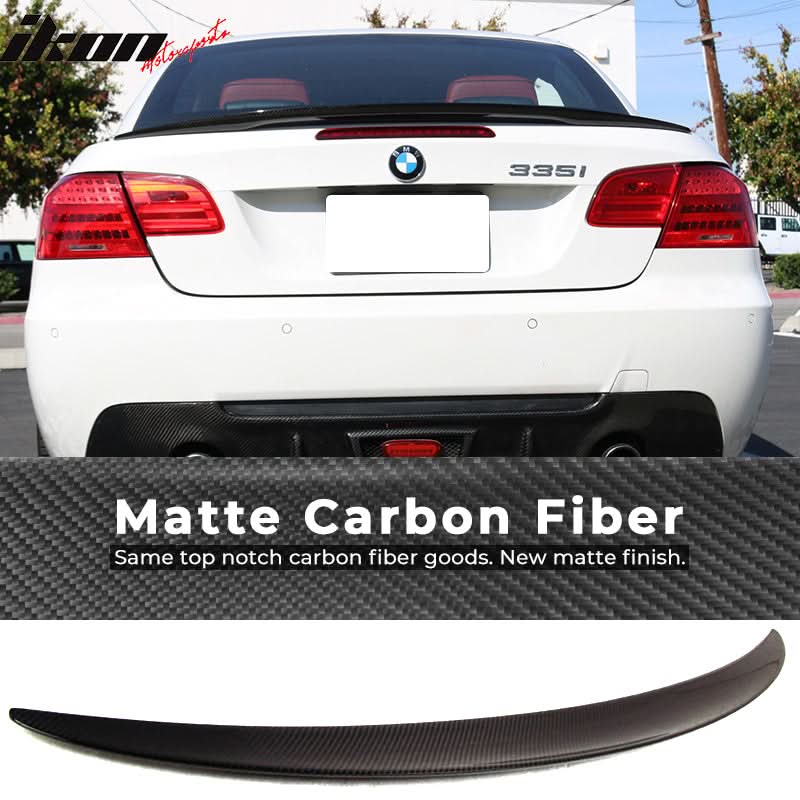 2007-2013 BMW E93 3 Series Convertible P Style Carbon CF Trunk Spoiler