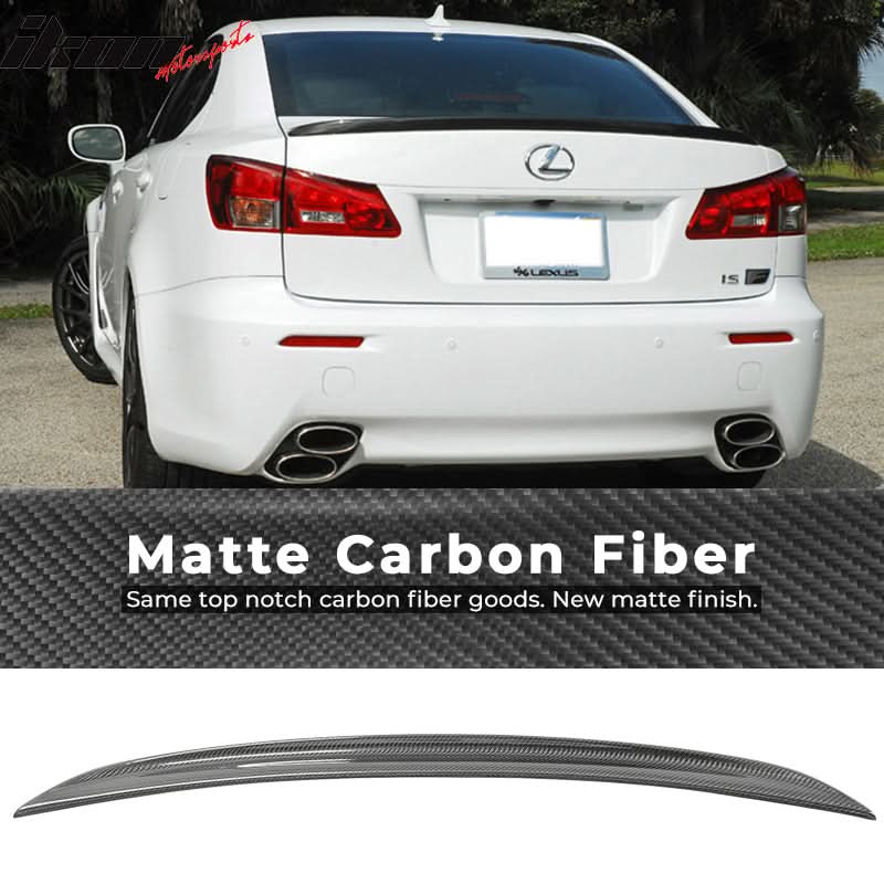 2006-2013 Lexus IS250 IS350 Sedan ISF Sport Carbon Fiber Trunk Spoiler